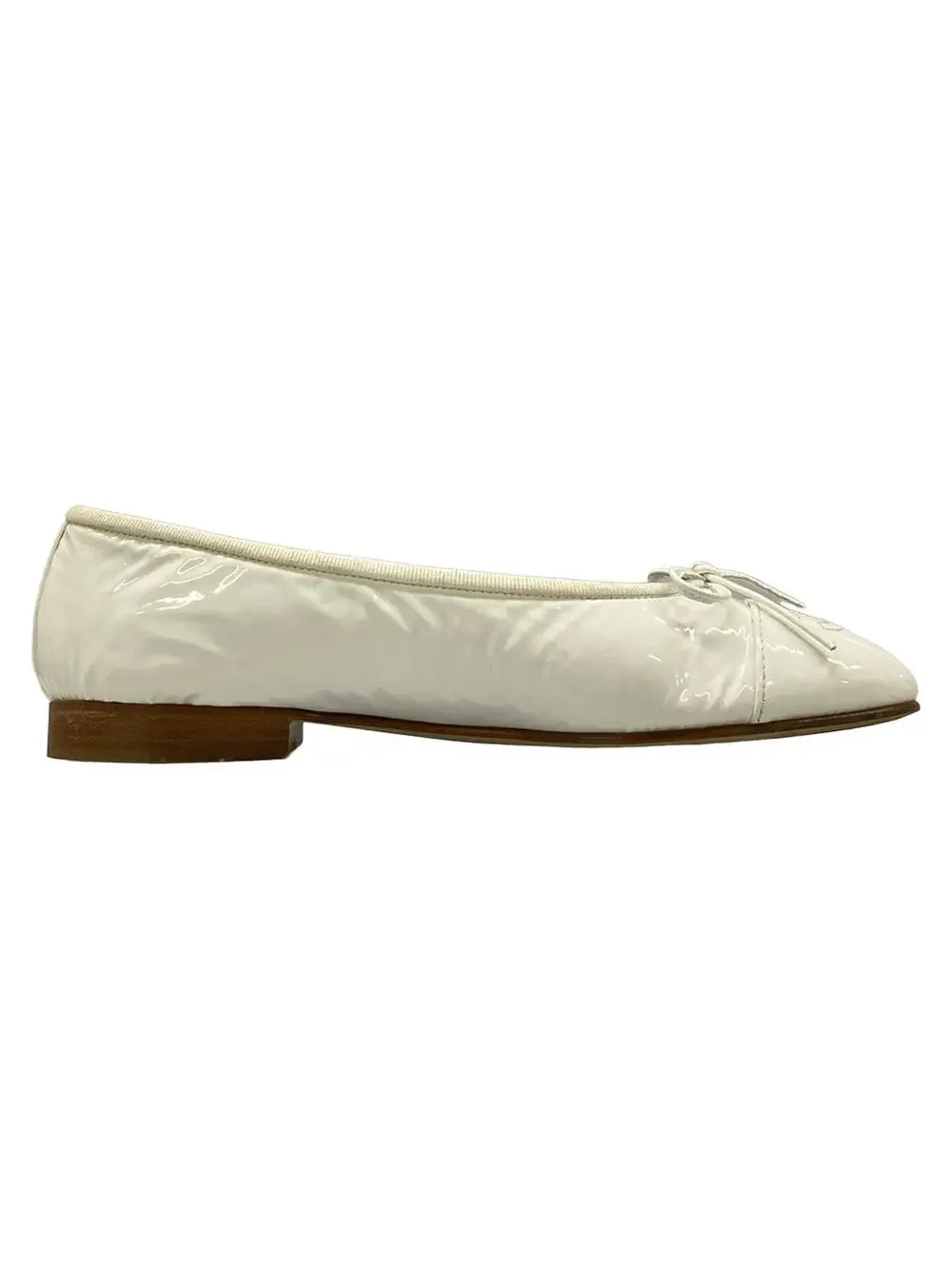 Chanel White Patent Leather Shoes #289524C76B